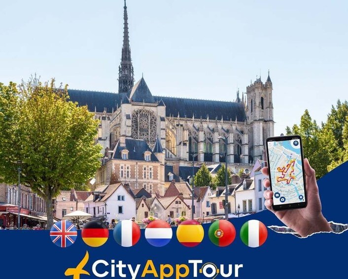 Amiens: Walking Tour with Audio Guide on App