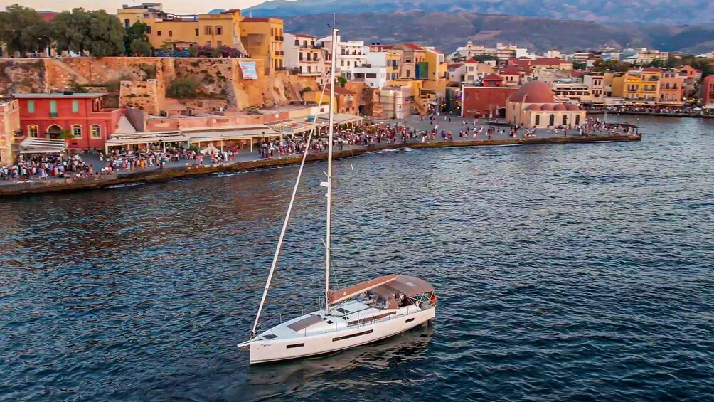 Picture 1 for Activity Chania Old Port: Private Sailing Cruise with Meal & Swimming