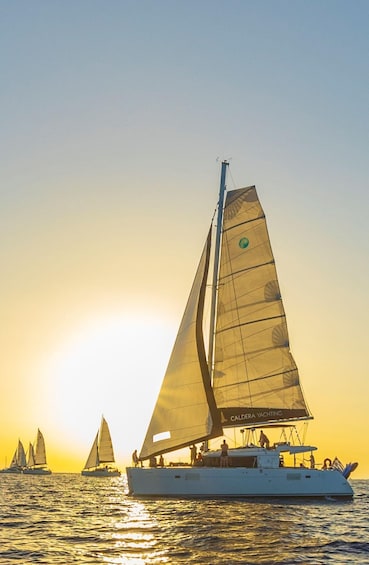Picture 1 for Activity Santorini: Exclusive Private Cruise Aboard a Lagoon 42