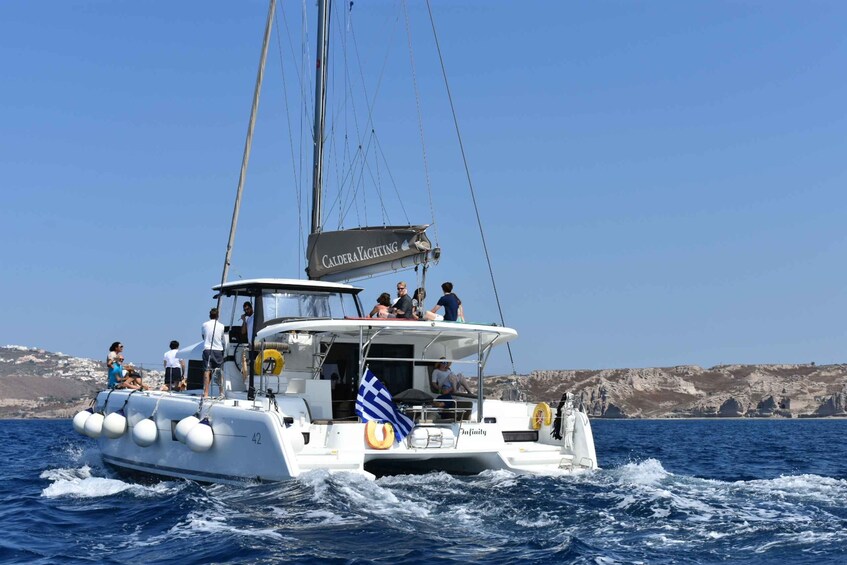 Picture 6 for Activity Santorini: All-Inclusive Private Luxury Catamaran Cruise