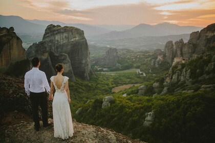 Meteora-Sonnenuntergang mit Fotostopps & zur Höhle des Heiligen Georg