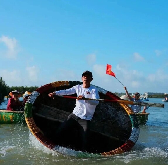 Picture 6 for Activity Da Nang/Hoi An:Experience Basket Boat ride in Coconut Forest