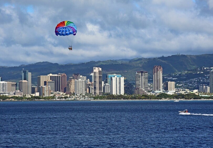 Picture 3 for Activity Oahu: Diamond Head Sunrise and Parasailing Tour