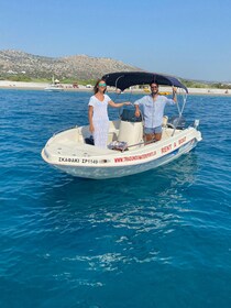 Traganou Beach: Small Boat Rental without Licence