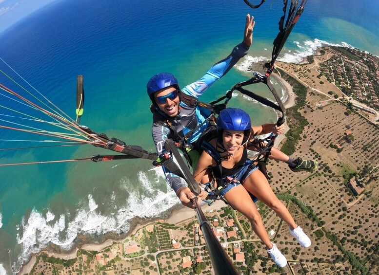 Picture 3 for Activity Taormina: Paragliding Tour with Instructor and GoPro Video