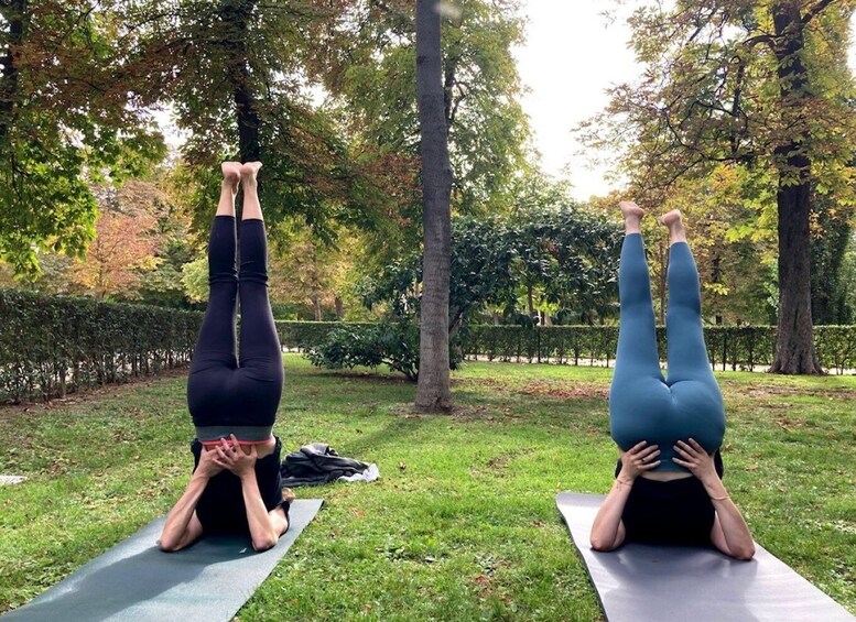 Picture 2 for Activity Madrid: Flow Yoga class in Retiro Park