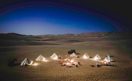 Doha: Overnight Desert safari with BBQ and Camp stay