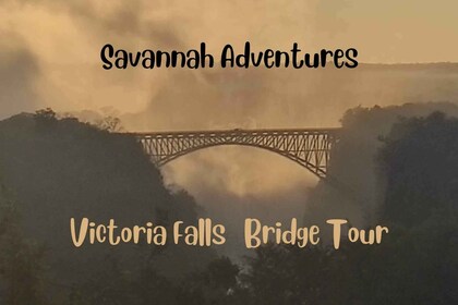 Victorian putoukset: Victoria Falls: Näkymä putouksille ja historialliselle...