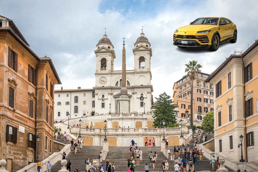 4 Best Views Rome: Private Guided Tour with Lamborghini Urus