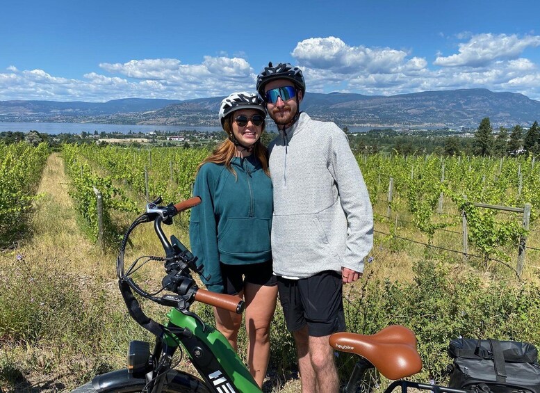 Picture 1 for Activity Kelowna: Wine Tasting by E-bike, Smartphone Guide & Lunch