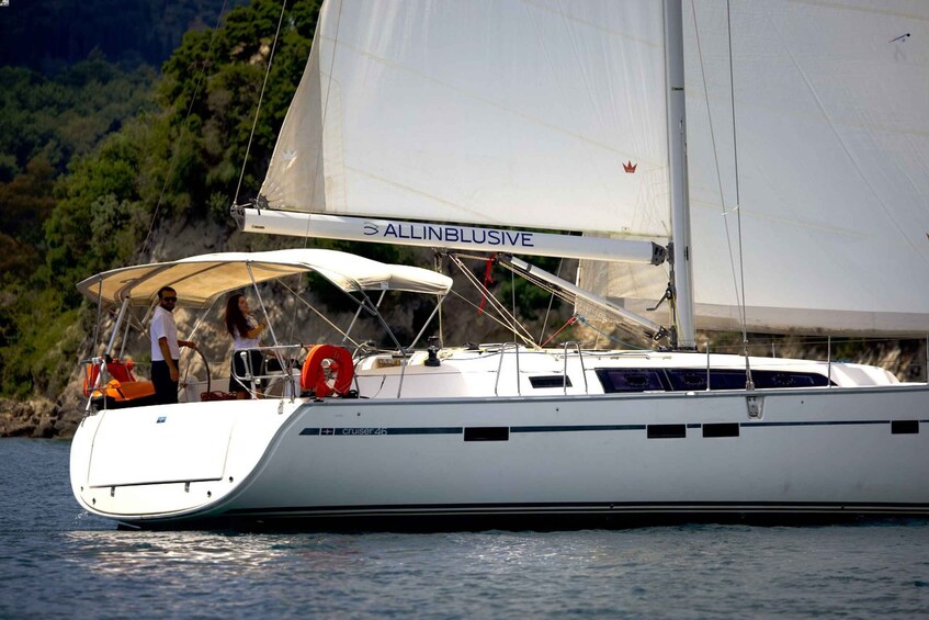 Picture 5 for Activity Corfu:Private Full-Day Sail Boat Cruise with Snacks & Drinks