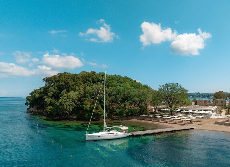 Corfu:Private Full-Day Sail Boat Cruise with Snacks & Drinks