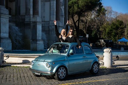 Rome: Vintage Fiat 500 Journey with Prosecco