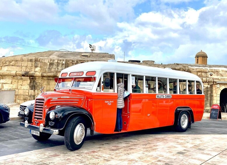 Picture 2 for Activity Valletta: Sunday Vintage Bus to Marsaxlokk