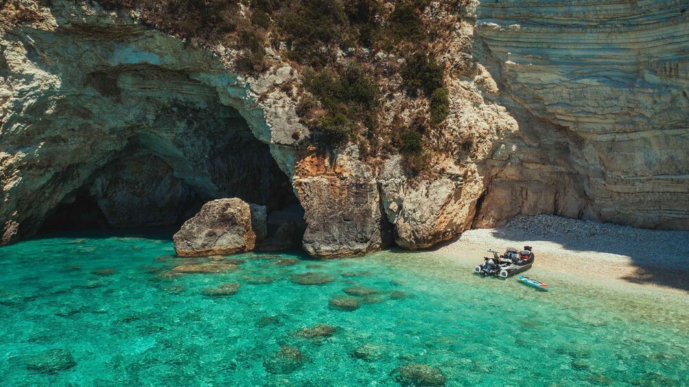 Karavostasi: Paxos & Antipaxos Islands Private Cruise