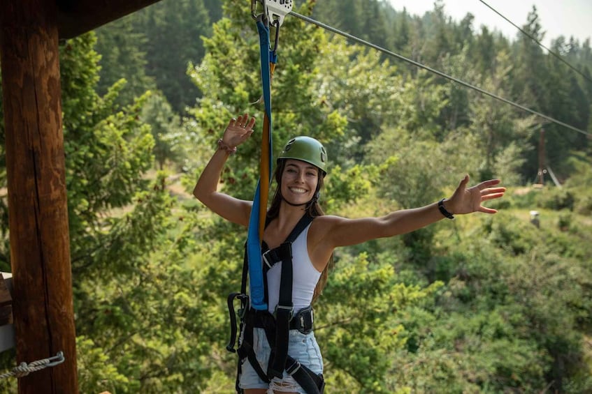 Picture 4 for Activity Kelowna: Zipline & Wine Tour