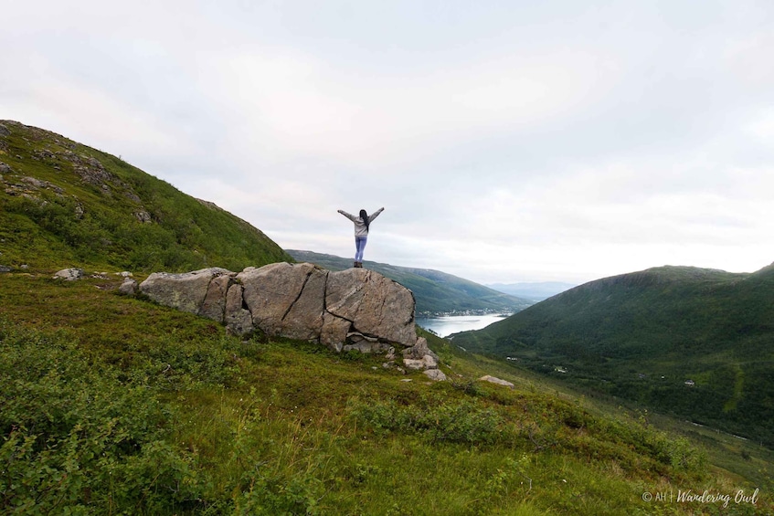 Picture 2 for Activity From Tromsø: Kvaløya Fjord Hike with Snack and Photos