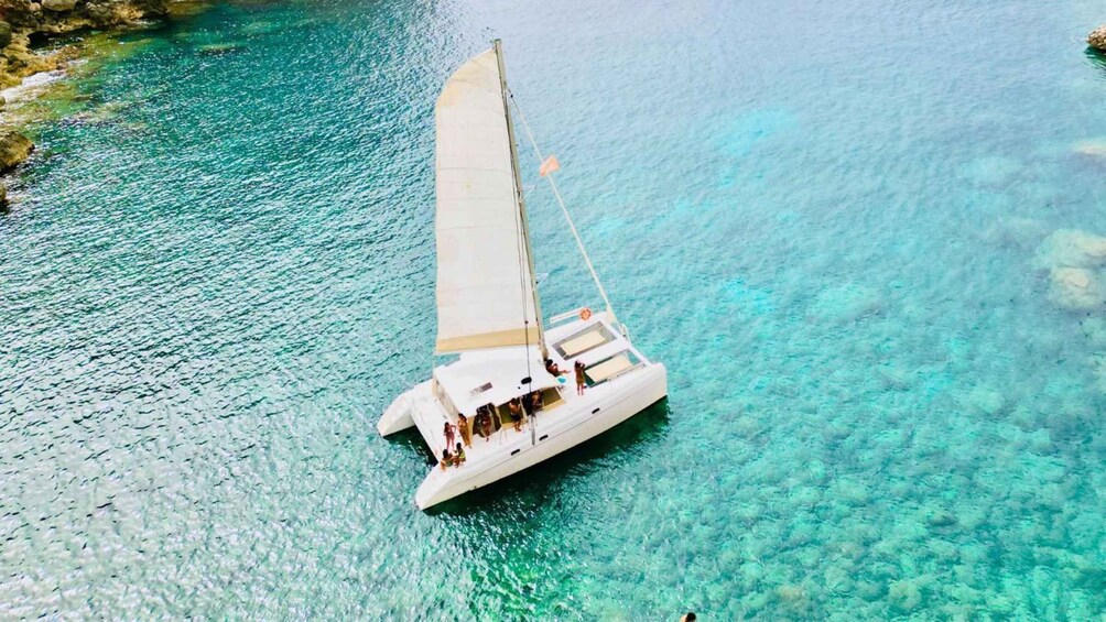 Picture 3 for Activity Porto Conte: Sunset catamaran excursion with aperitif
