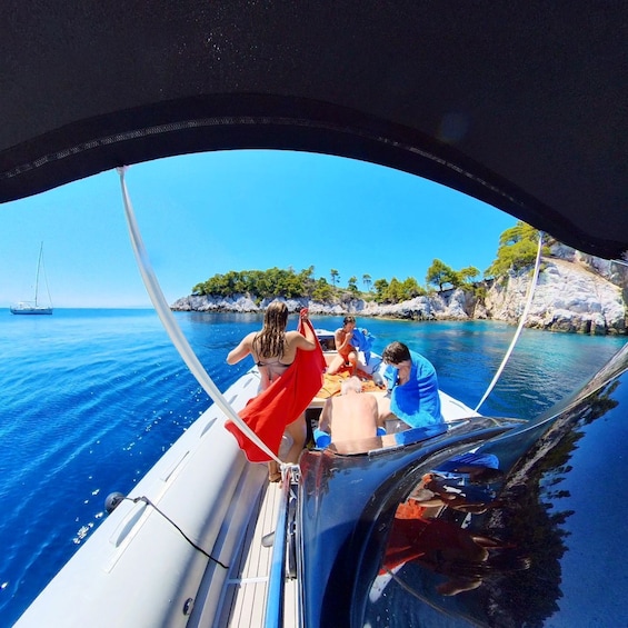 Picture 1 for Activity Skiathos: Skopelos Island Private Speed Boat Cruise
