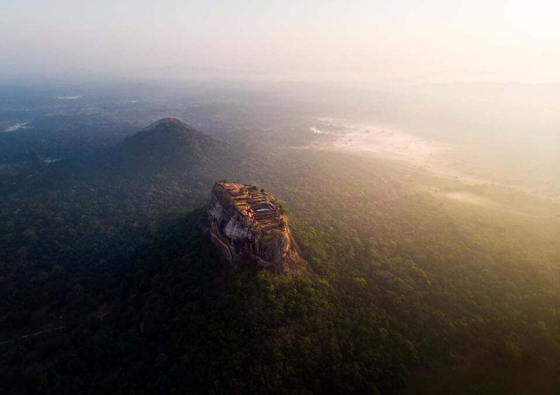 Sigiriya and Pidurangala Rock From Negombo