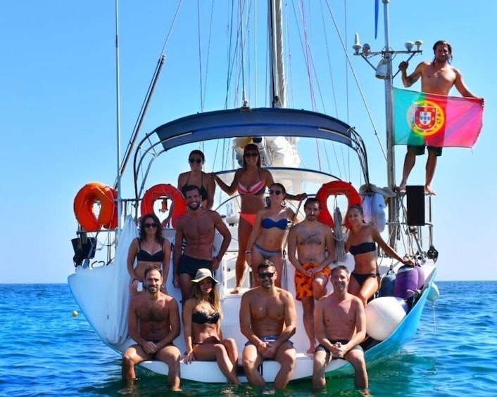 Picture 6 for Activity Albufeira: Sailing Boat Cruise with Beach BBQ