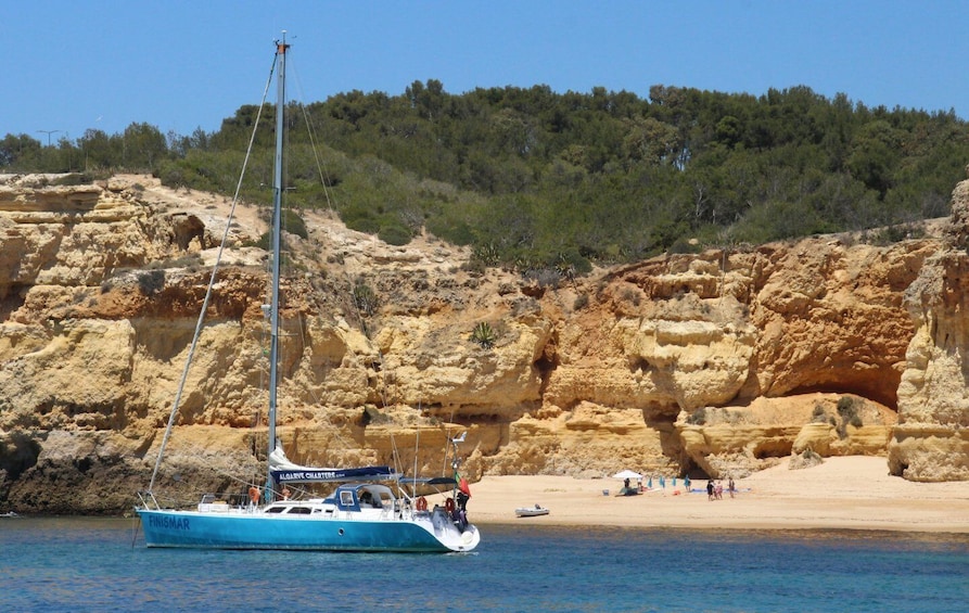 Picture 2 for Activity Albufeira: Sailing Boat Cruise with Beach BBQ