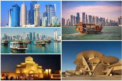 Recorrido premium por la ciudad de Doha con crucero en dhow
