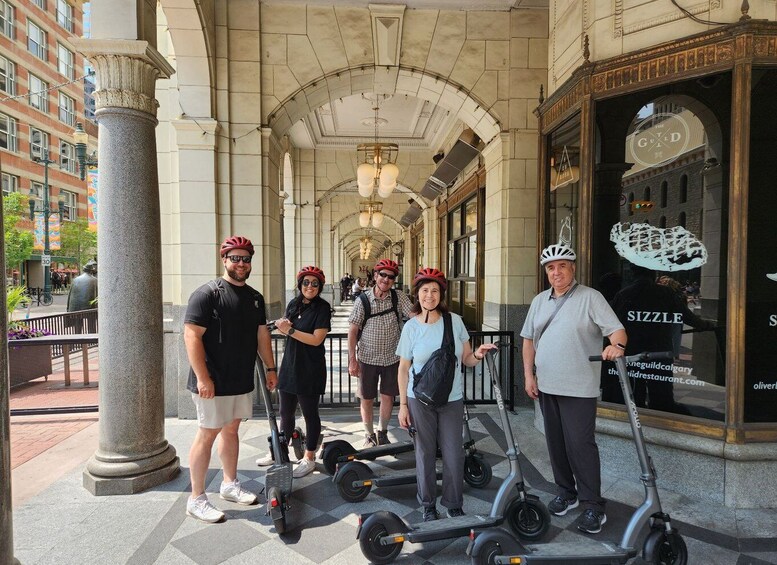 Picture 1 for Activity Calgary: E-Scooter City Highlights Tour | 2-Hour