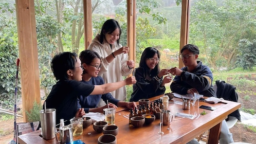 Scented candle workshop at Twin Beans Farm - Da Lat suburb
