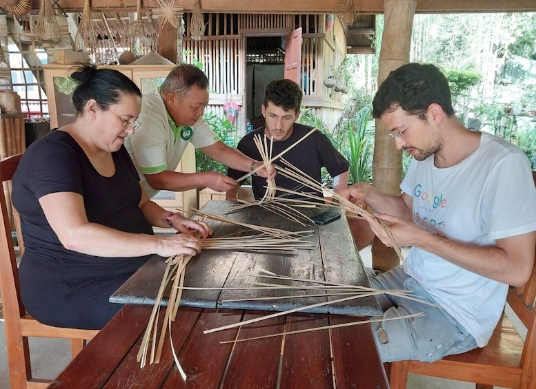 Luang Prabang: Bamboo Craft Workshop & Tea Party with Snacks