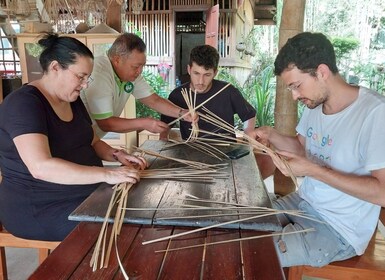 Luang Prabang: Bamboo Craft Workshop & Tea Party with Snacks