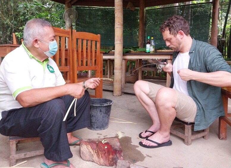 Picture 2 for Activity Luang Prabang: Bamboo Craft Workshop & Tea Party with Snacks