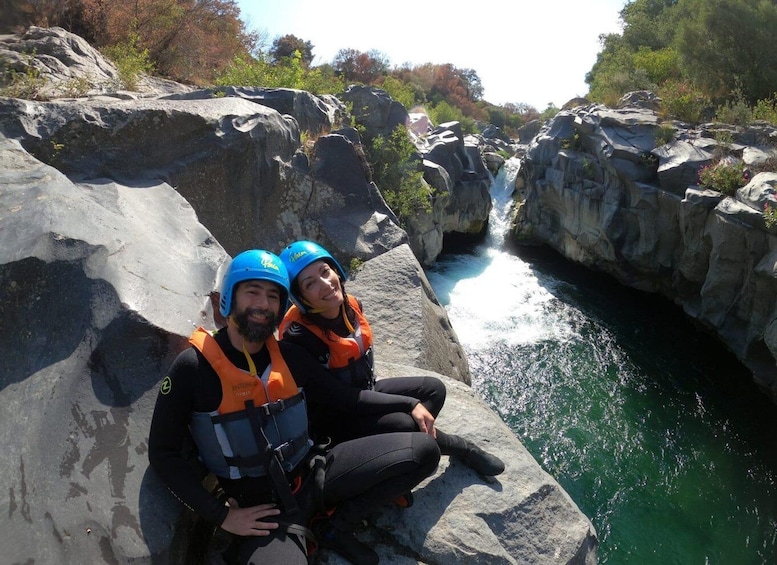 Picture 4 for Activity Motta Camastra: Alcantara River Jump and Canyoning Adventure