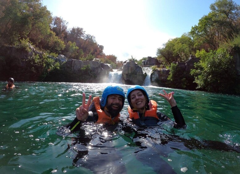 Picture 2 for Activity Motta Camastra: Alcantara River Jump and Canyoning Adventure