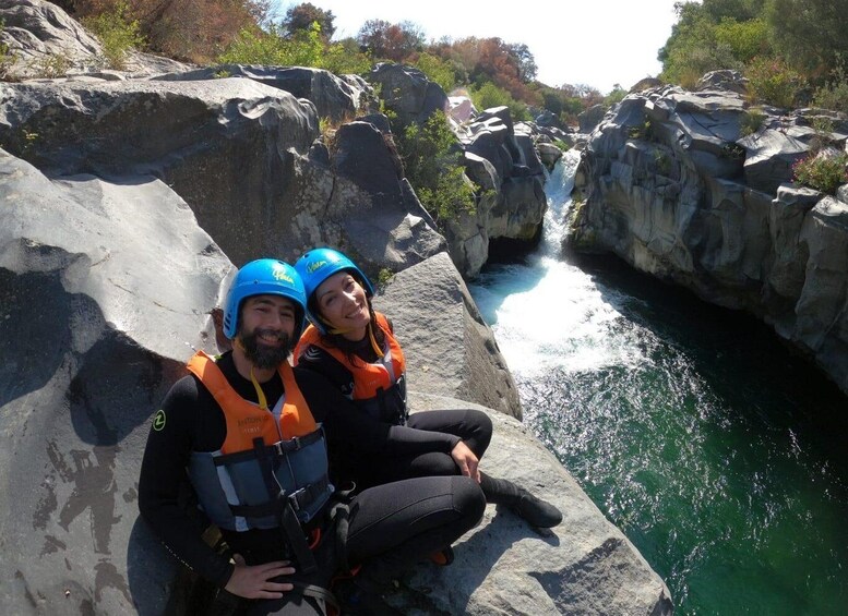 Picture 4 for Activity Motta Camastra: Alcantara River Jump and Canyoning Adventure