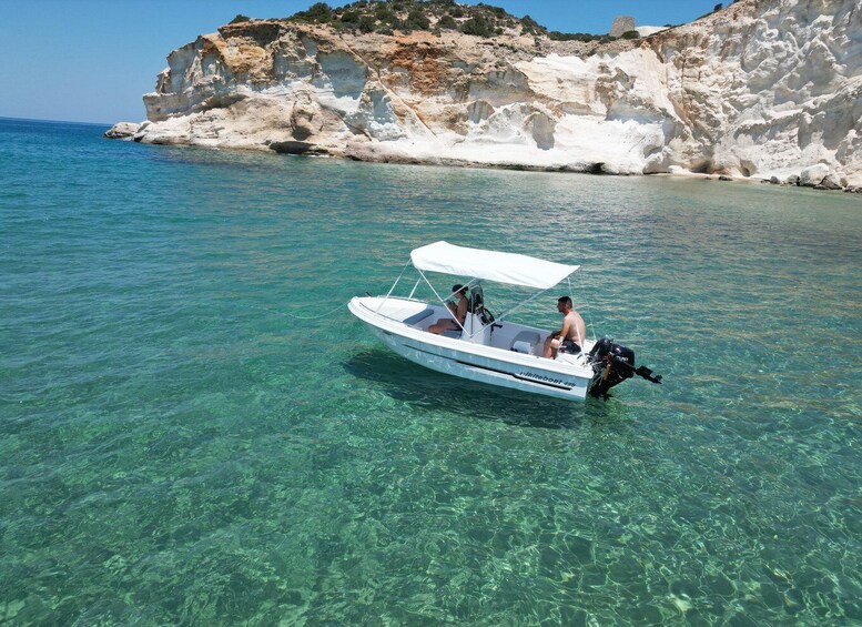 From Provatas Milos: Boat Rental to Kleftiko with Training