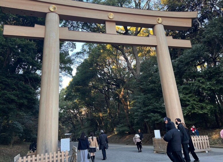 Meiji Shrine visit and shopping & sweets tour in Harajuku