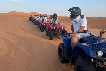 Quad Riding in Sand Dunes Merzouga Erg Chebbi Desert