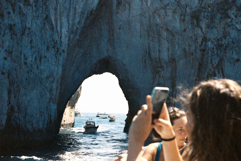 From Positano: Day trip to Capri - Group Tour by boat
