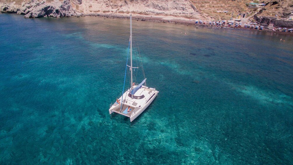 Picture 5 for Activity Santorini:Catamaran: private cruise with food & drinks