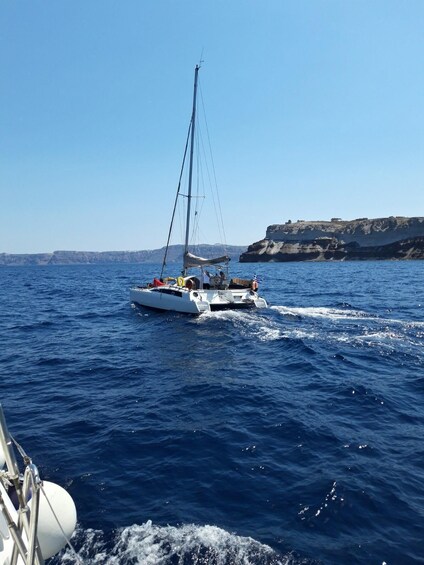 Picture 17 for Activity Santorini:Catamaran: private cruise with food & drinks