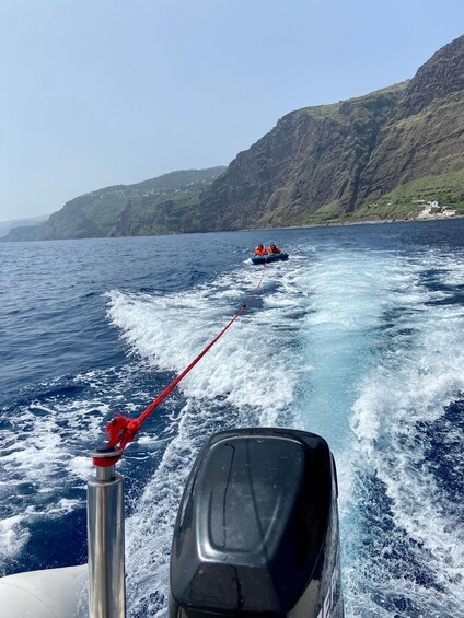 Picture 2 for Activity Madeira :Private boat trip along the coast w/ water activity