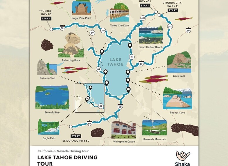 Picture 2 for Activity Lake Tahoe: Self-Guided GPS Audio Tour