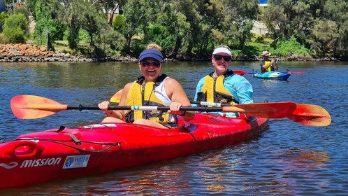 Perth: Swan River Kayaking Tour with Dining and Wine Tasting