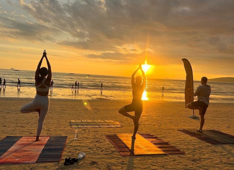 Picture 1 for Activity Krabi: Sunset Yoga Balance Join-in Class