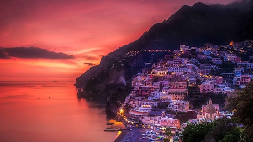 Bootsausflug bei Sonnenuntergang in Positano