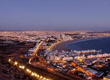 Agadir-Stadtrundfahrt bei Nacht