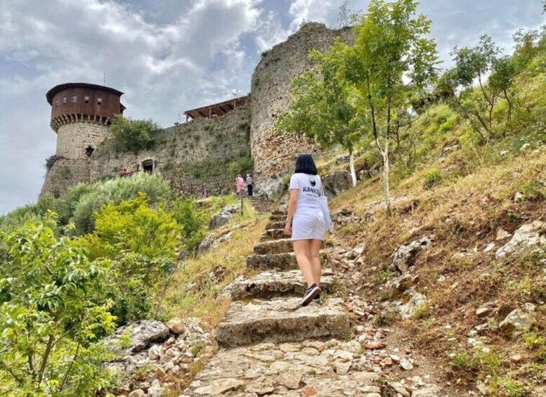 From Tirana: Hiking to Pellumbas cave and Petrela Castle