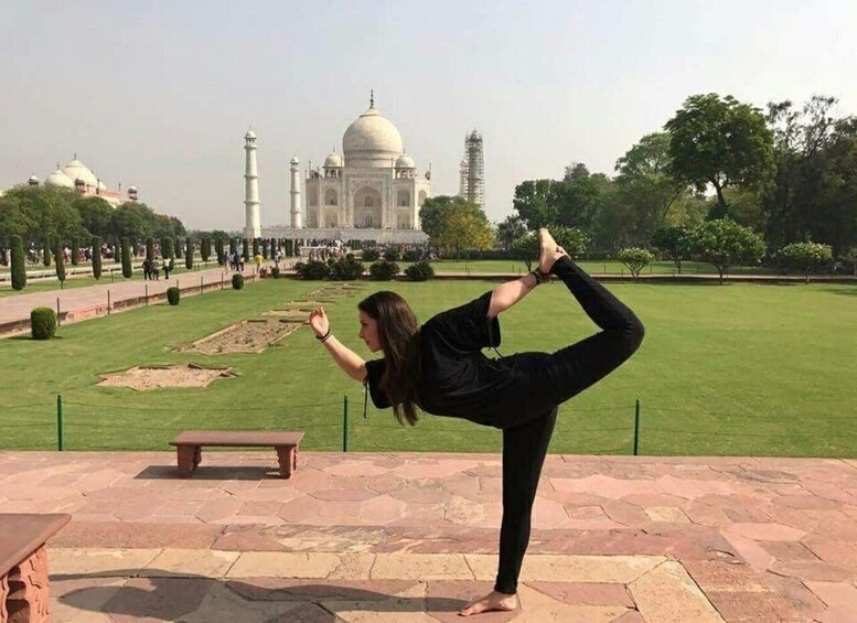 Picture 1 for Activity Yoga Tour In The Dhed of Taj by Certified Instructor in Agra