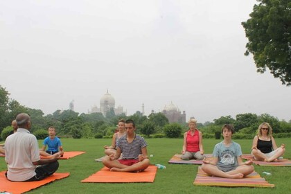 Yoga-tur i Dhed of Taj med certificeret instruktør i Agra